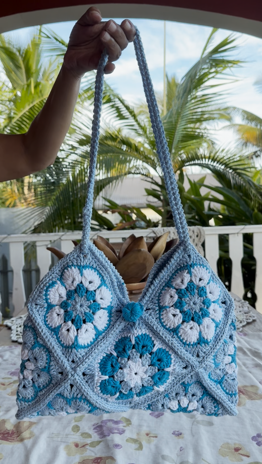 Sac Ciel Doux – Sac Crochet Floral