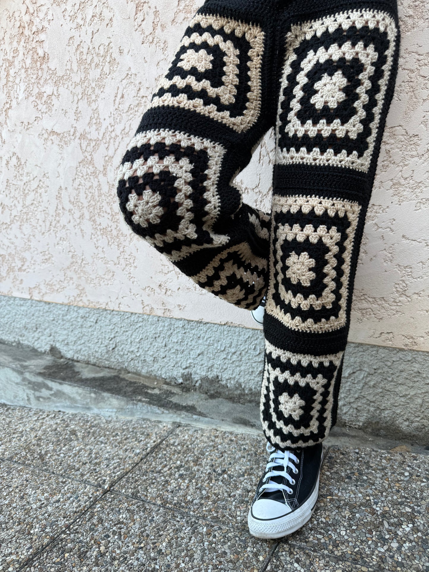 Noir Éternel – Pantalon Crochet Signature