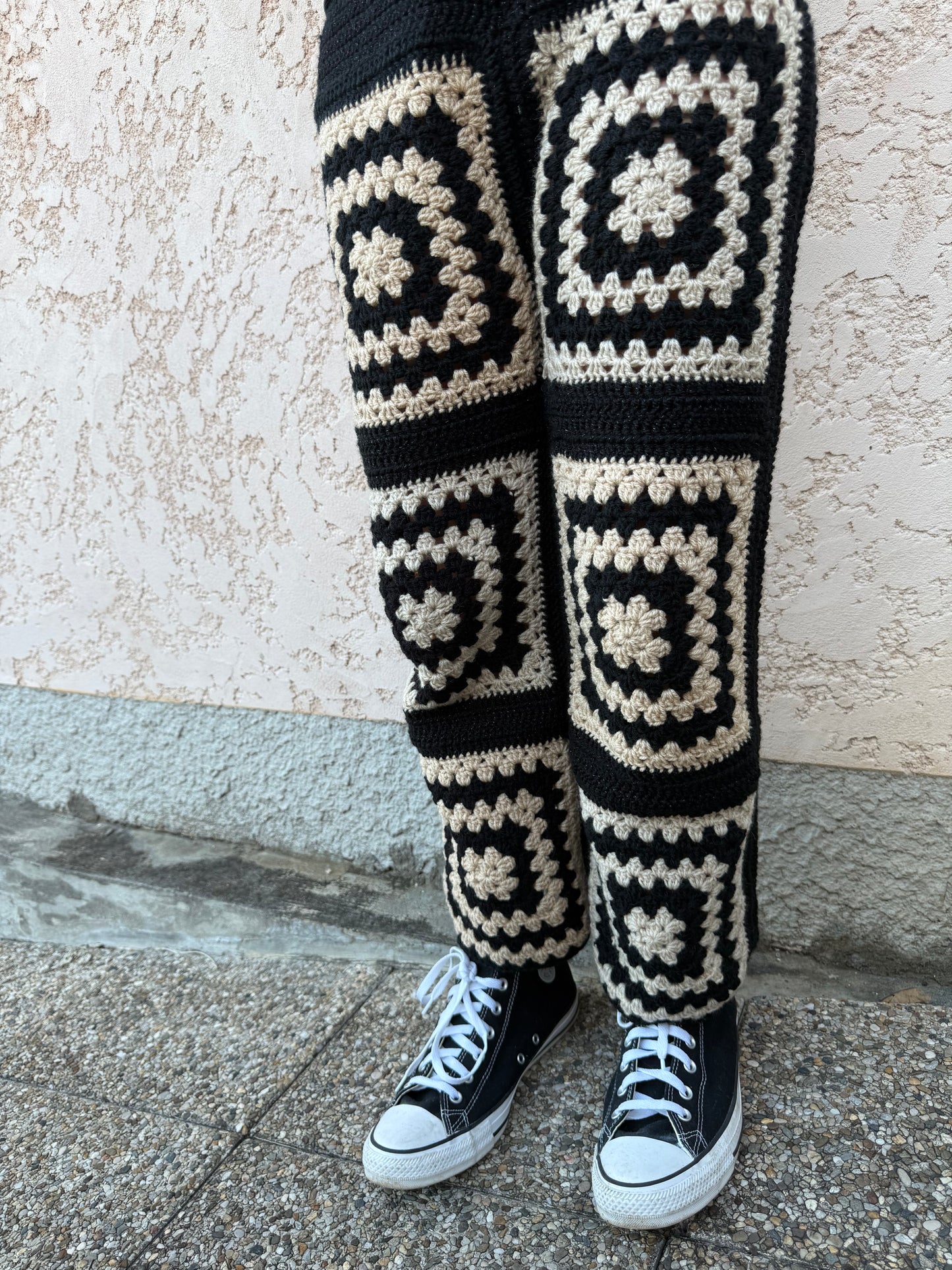 Noir Éternel – Pantalon Crochet Signature
