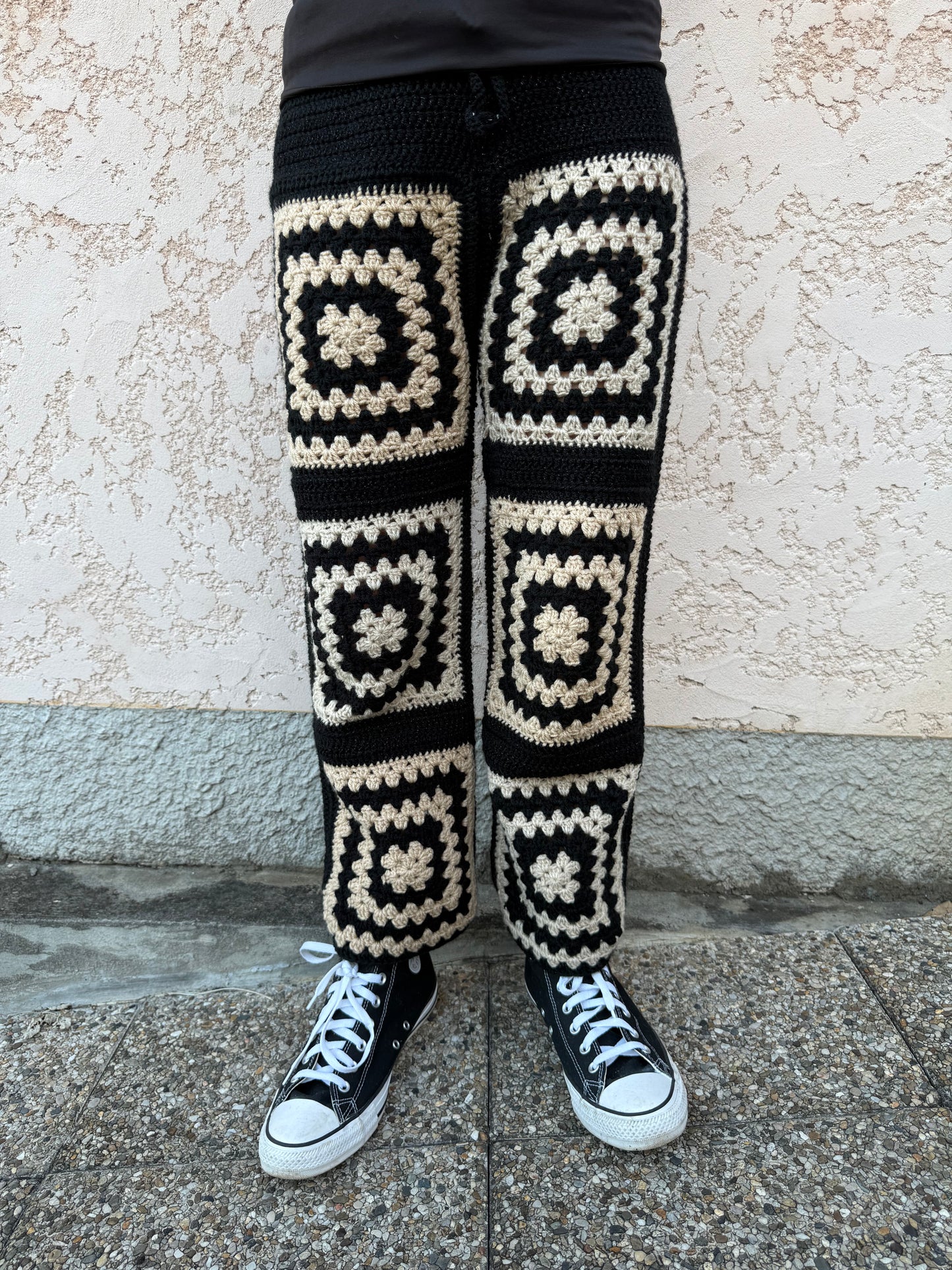Noir Éternel – Pantalon Crochet Signature