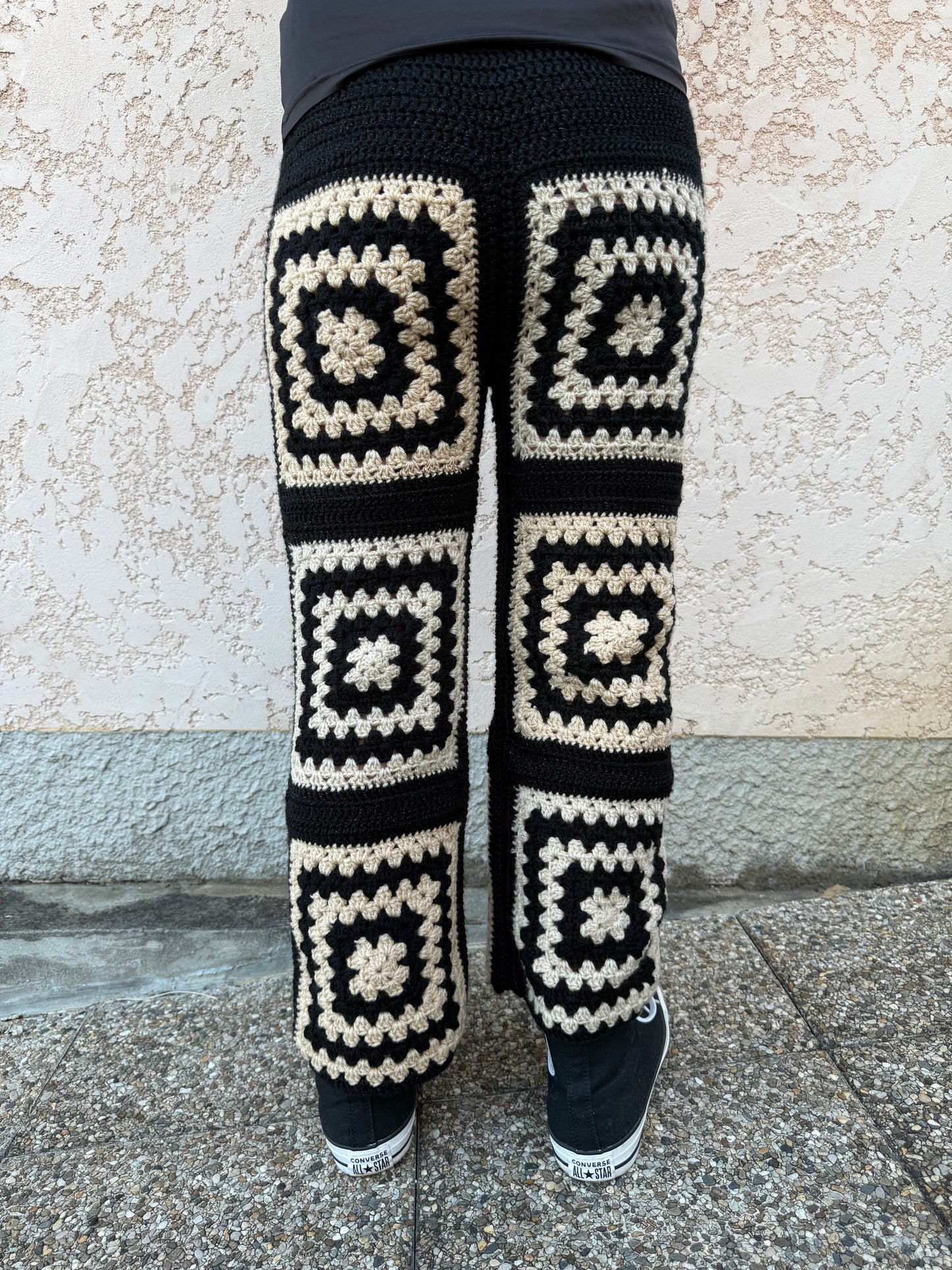 Noir Éternel – Pantalon Crochet Signature